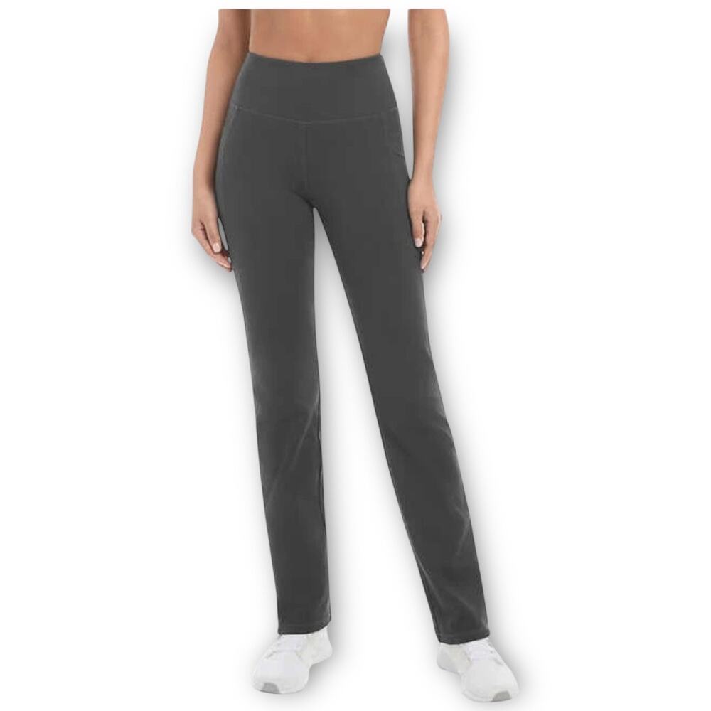 NWT Jockey Women’s High-Rise Yoga Pants – Size XL (Graphite Gray)
